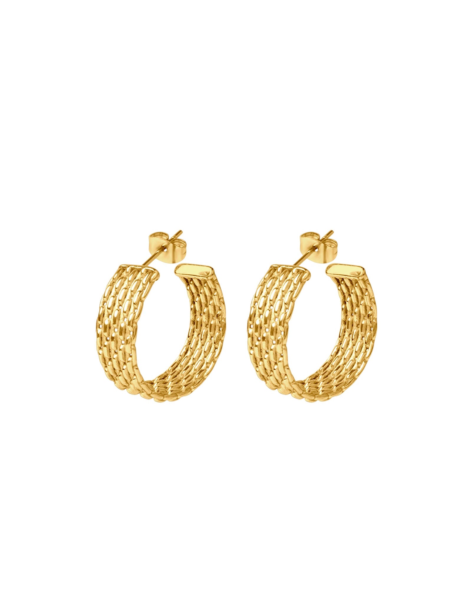 Pastiche  Woven Hoops - E1974YG